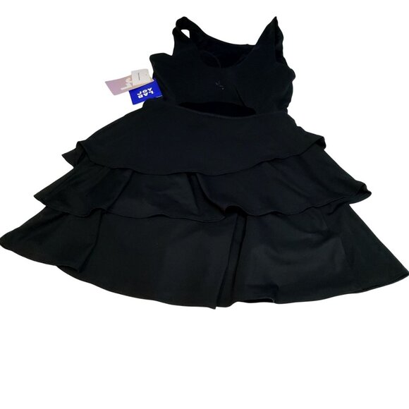 JoyLab Black Onyx Womens Active Dress XS Tiered Ruffle Skirt Workout,Casual Wear - Picture 8 of 14